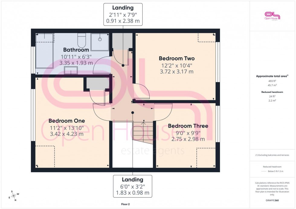 Floorplan for Rowe Avenue, Peacehaven