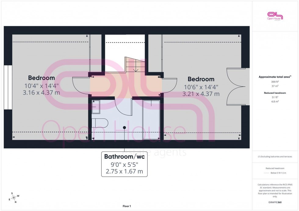 Floorplan for Slindon Avenue, Peacehaven