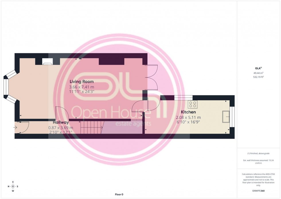 Floorplan for Bearwood Hill Road, Burton-On-Trent