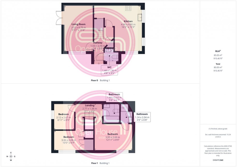 Floorplan for Hope Way, Church Gresley, Swadlincote