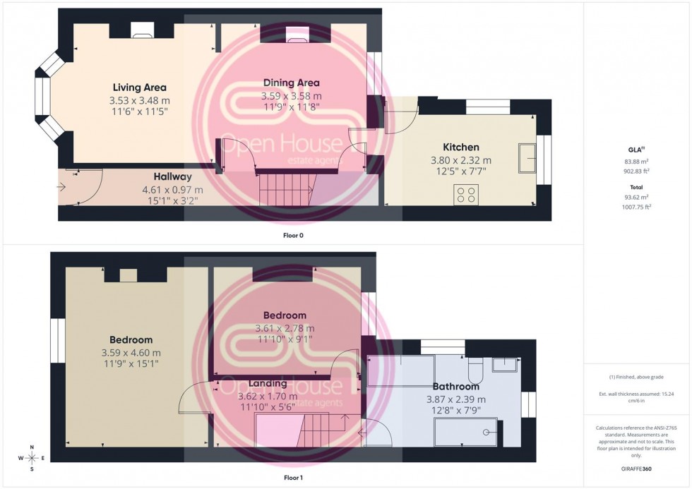 Floorplan for High Bank Road, Burton-On-Trent