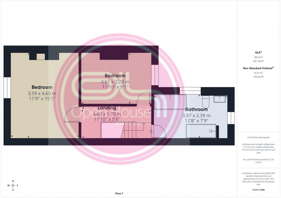 Floorplan for High Bank Road, Burton-On-Trent