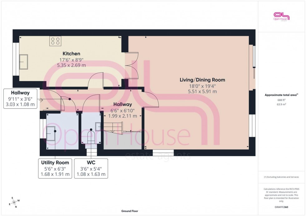 Floorplan for Phyllis Avenue, Peacehaven