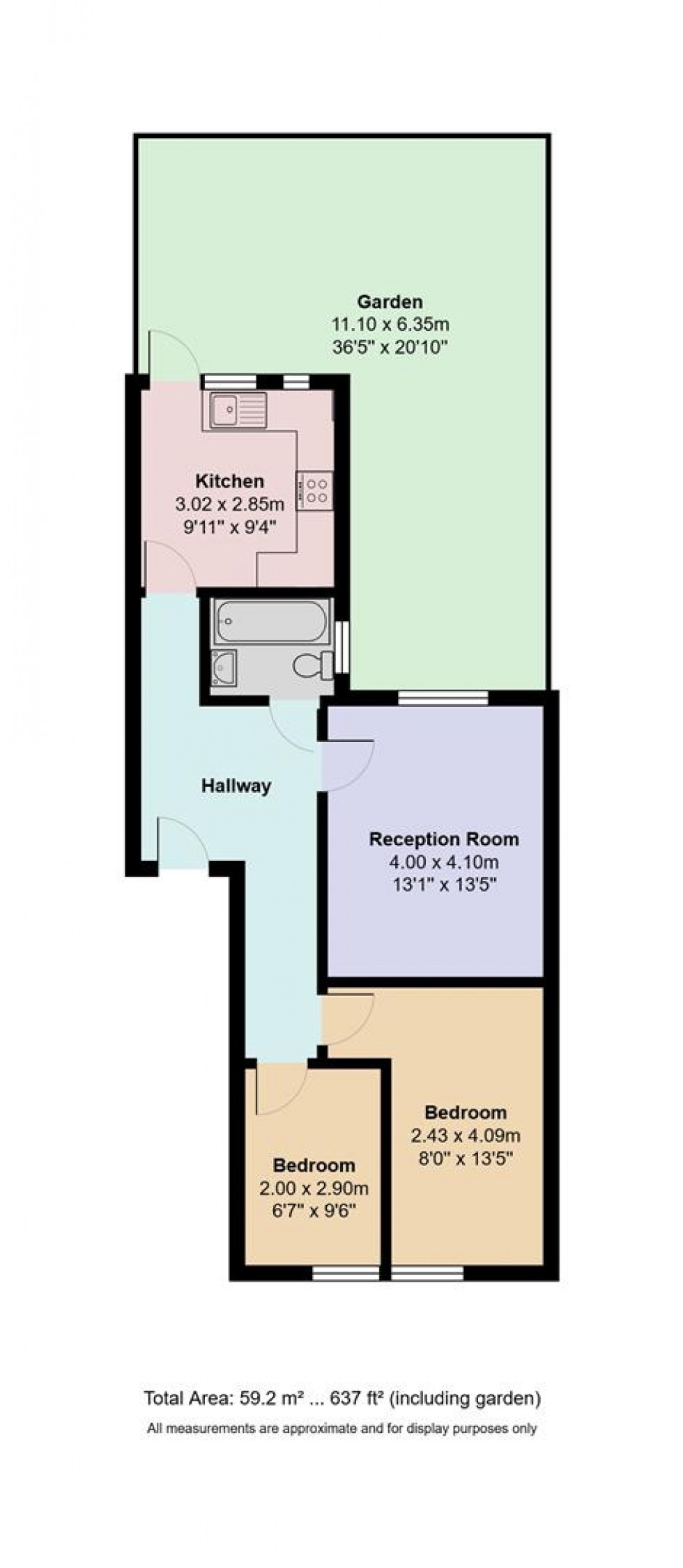 Floorplan for Clive Road, London