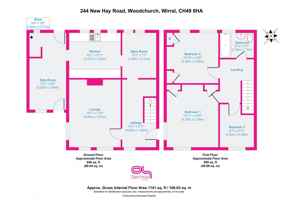 Floorplan for New Hey Road, Wirral