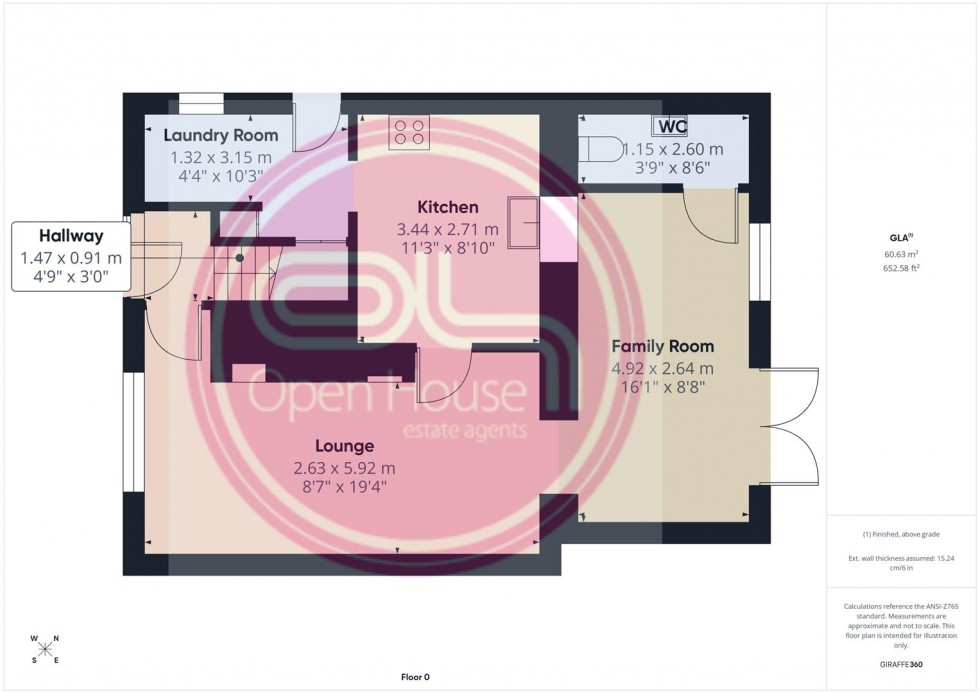 Floorplan for Manor Crescent, Burton-On-Trent