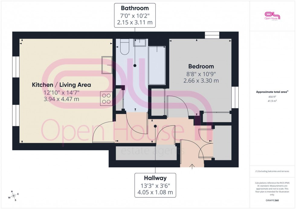 Floorplan for Skylark Avenue, Peacehaven