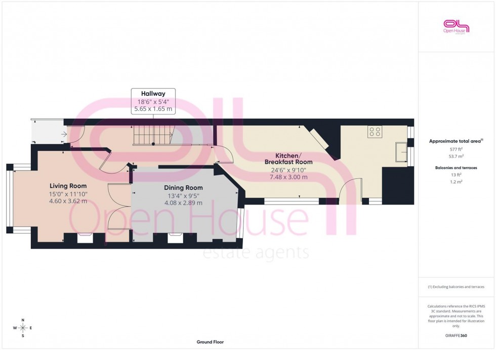 Floorplan for High Street, Rottingdean, Brighton