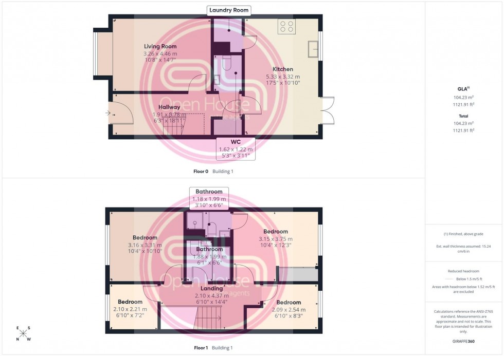 Floorplan for Oakway Drive, Woodville, Swadlincote