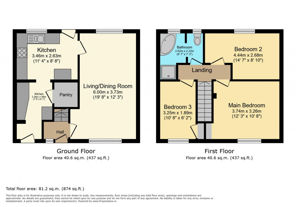 Floorplan for Melbourne Avenue, Burton-On-Trent