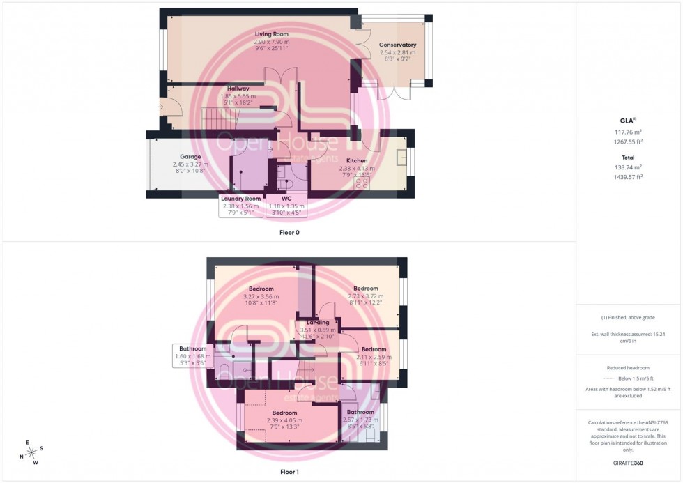 Floorplan for Avon Way, Burton-On-Trent