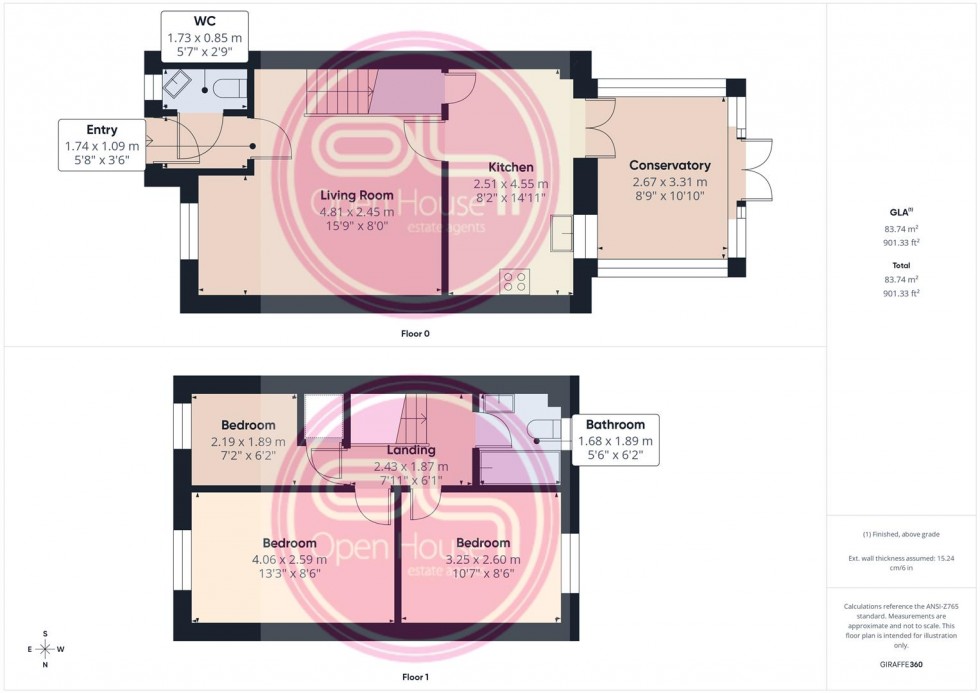 Floorplan for Hope Way, Church Gresley, Swadlincote