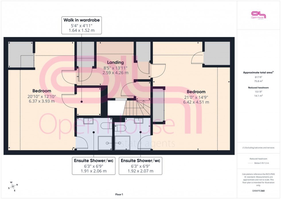 Floorplan for Bee Road, Peacehaven