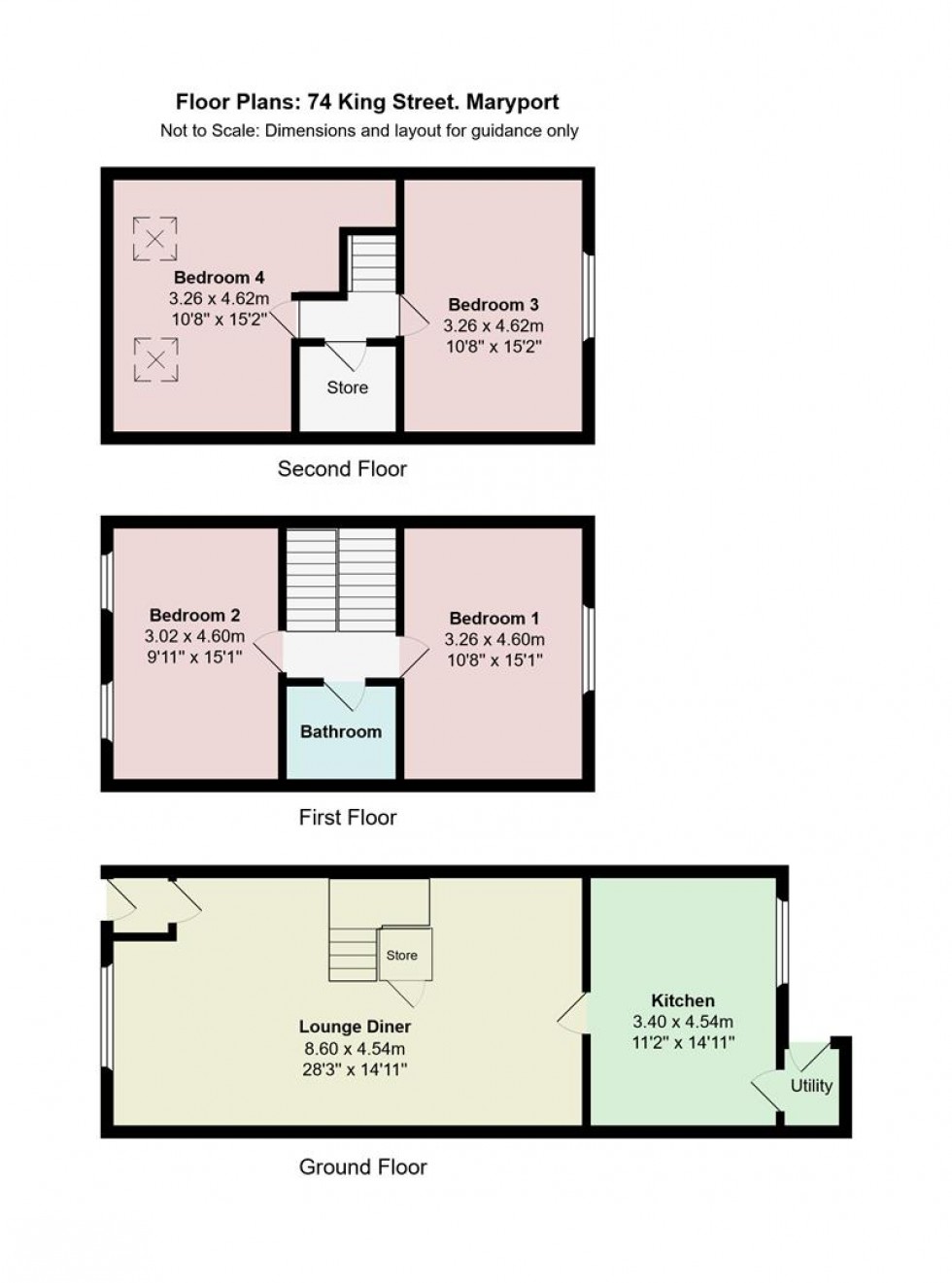 Floorplan for King Street, Maryport