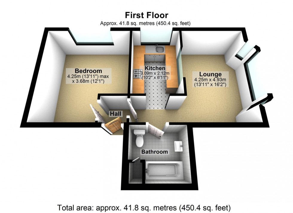 Floorplan for Tennyson Road, Worthing