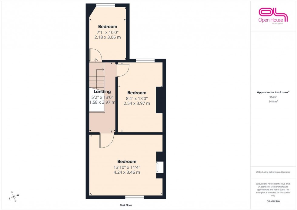 Floorplan for Cooperative Street, Stafford