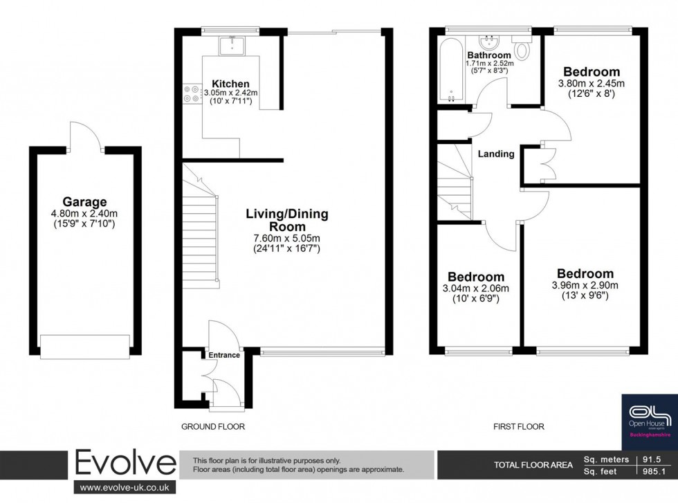 Floorplan for Maybrook Gardens, High Wycombe