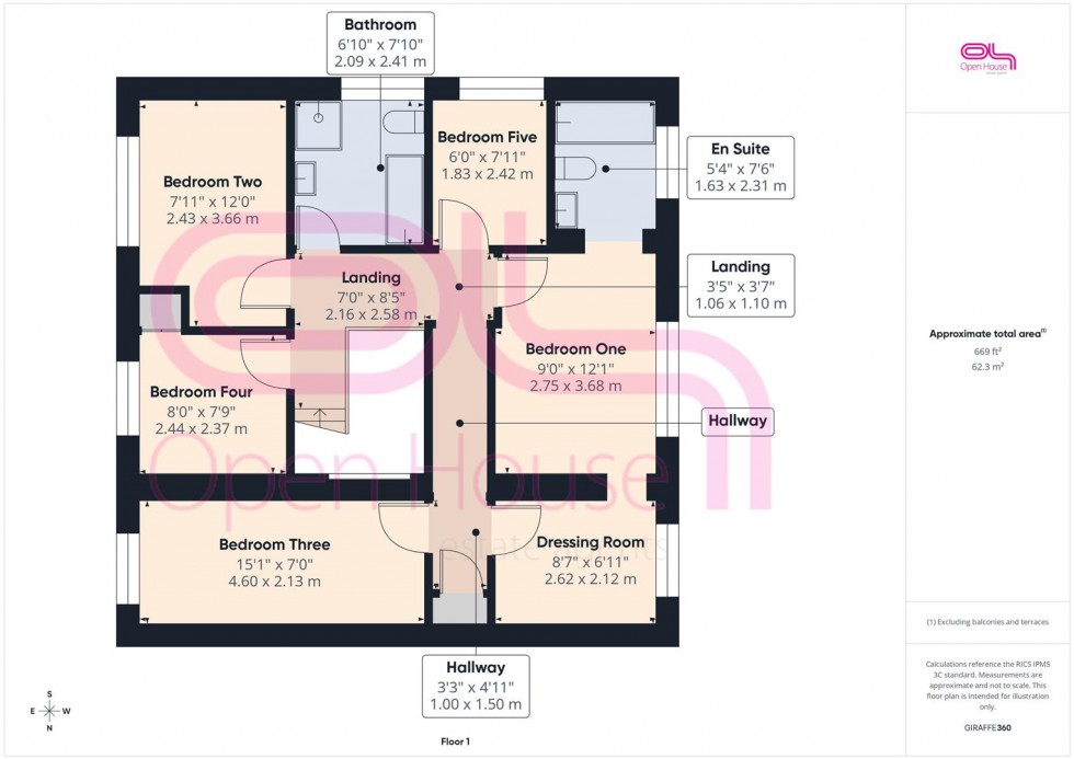 Floorplan for Ashmore Close, Peacehaven