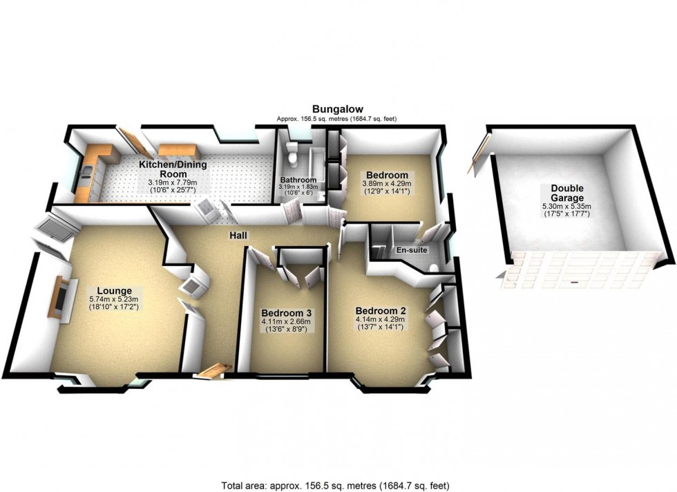 Floorplan for Roundwood, High Salvington, Worthing