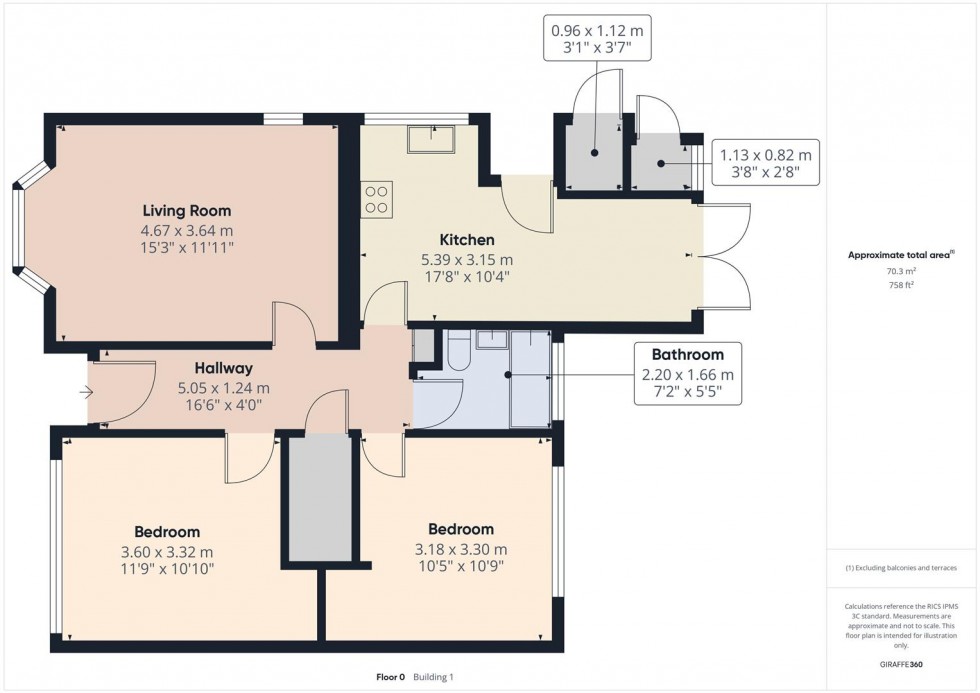 Floorplan for York Close, Midway