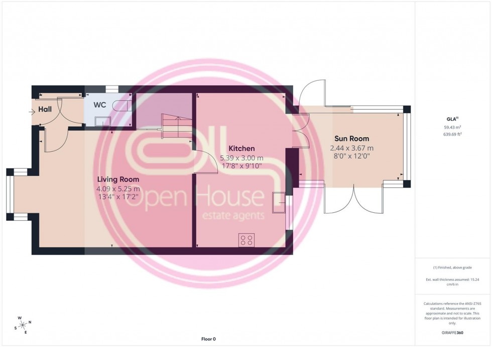 Floorplan for Grindley Way, Woodville, Swadlincote