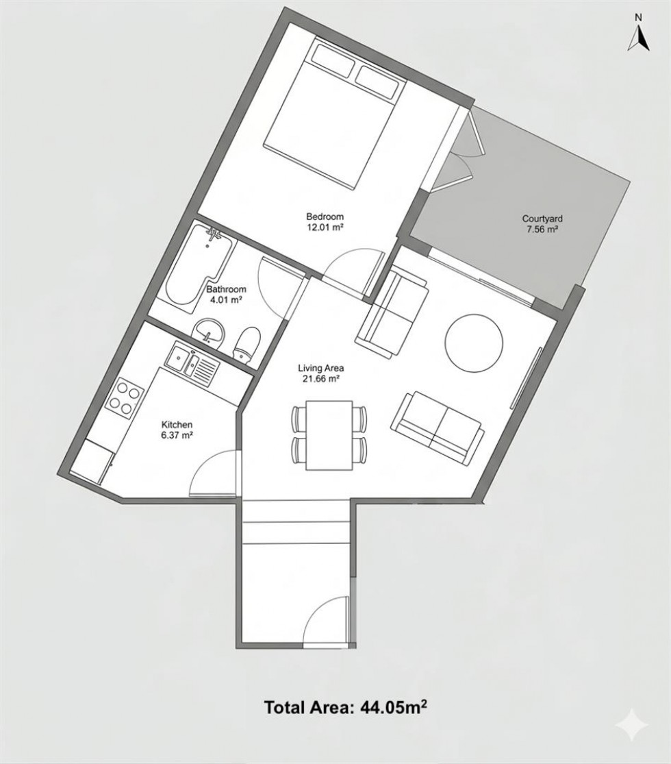 Floorplan for Wells Road, Bristol