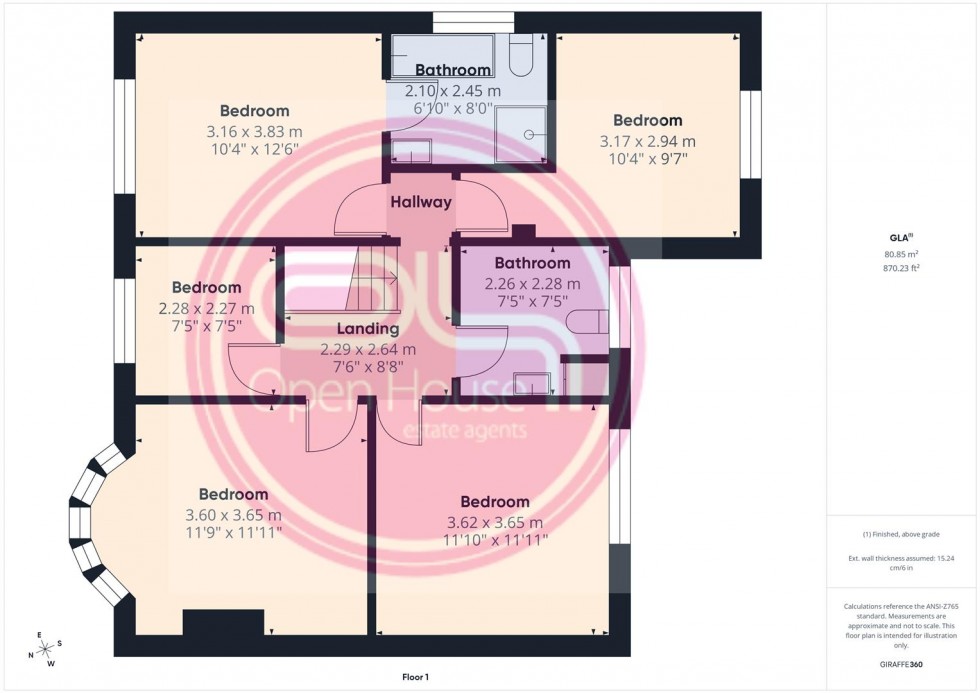 Floorplan for Beamhill Road, Anslow