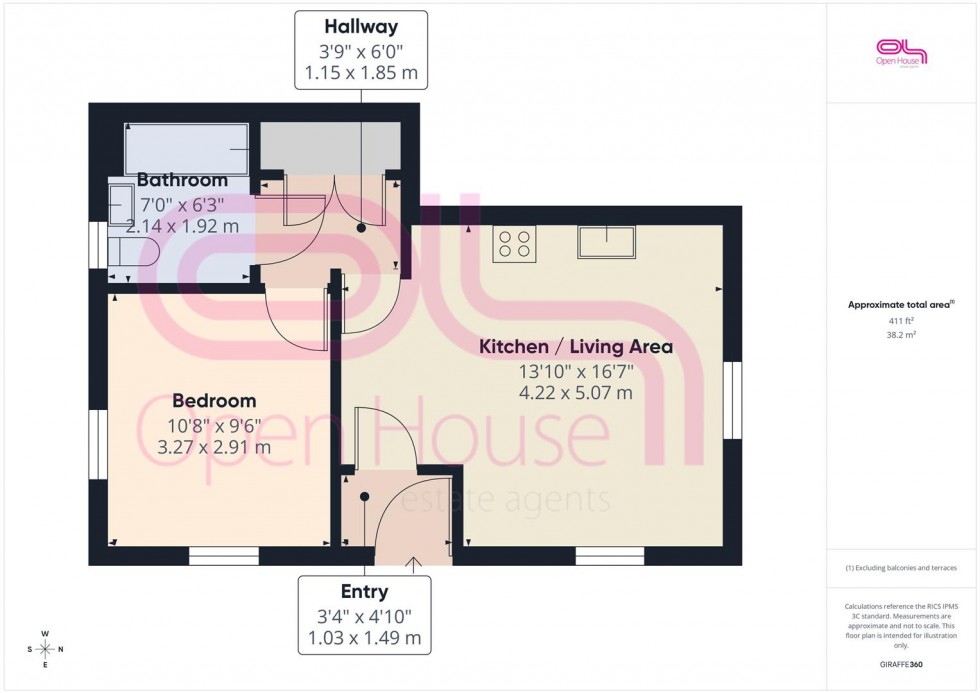Floorplan for Swallow Close, Peacehaven