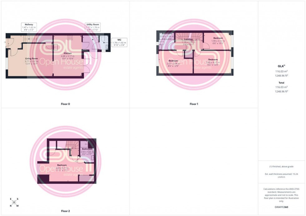 Floorplan for Rowan Drive, Branston, Burton-On-Trent
