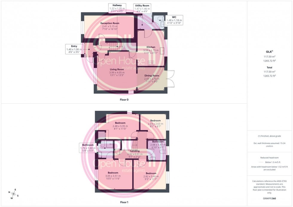 Floorplan for Mickleton Close, Church Gresley, Swadlincote