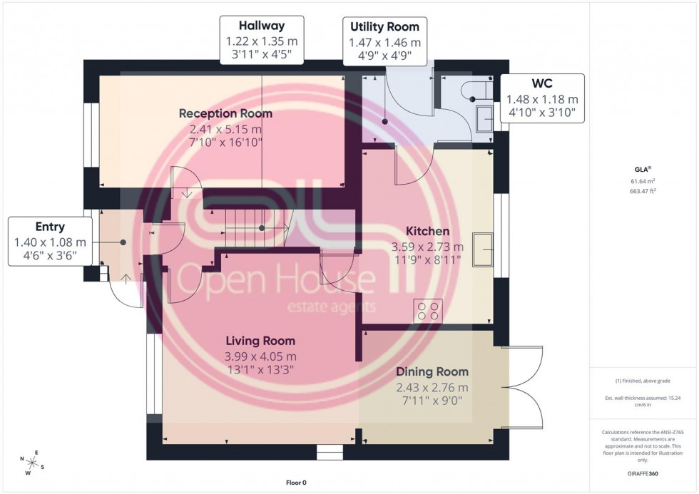 Floorplan for Mickleton Close, Church Gresley, Swadlincote