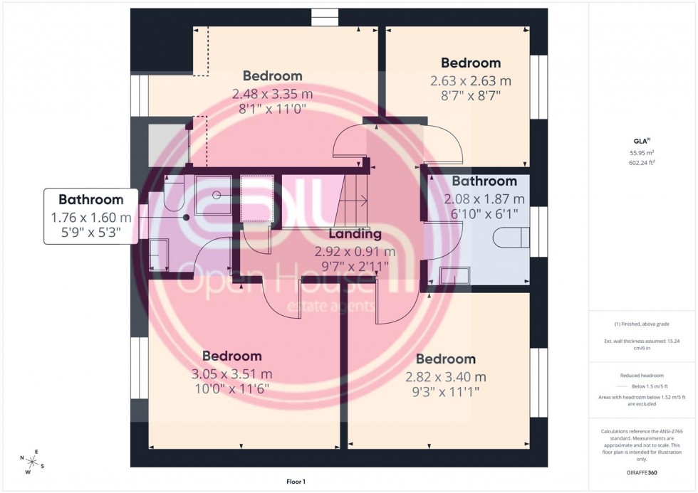 Floorplan for Mickleton Close, Church Gresley, Swadlincote