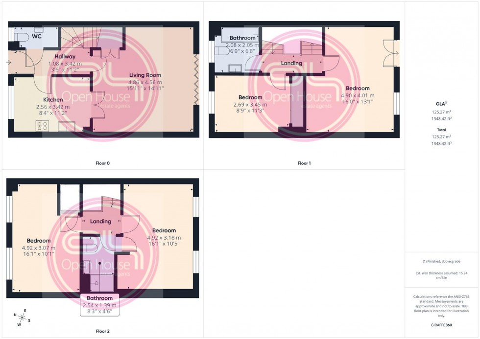 Floorplan for Salford Way, Church Gresley, Swadlincote