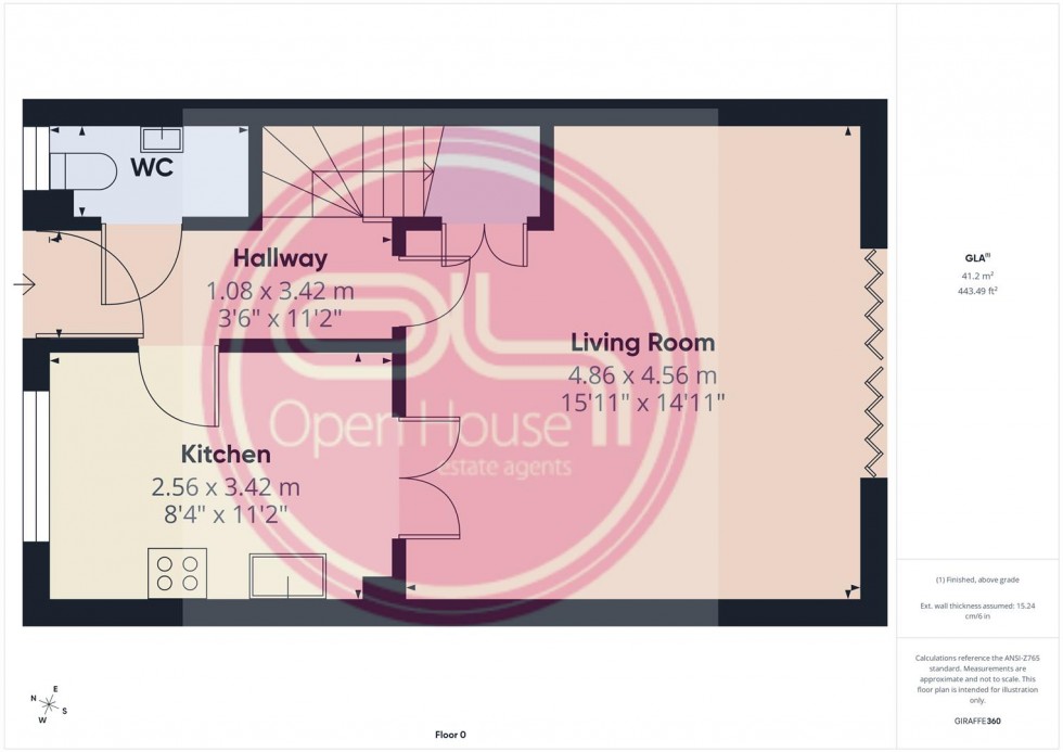Floorplan for Salford Way, Church Gresley, Swadlincote