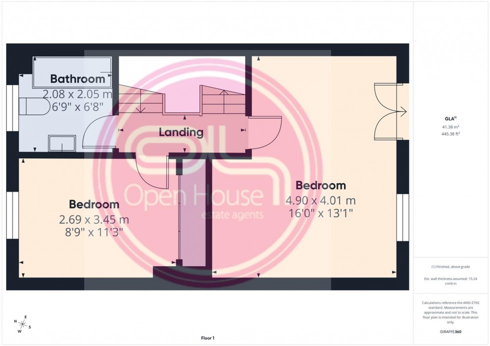 Floorplan for Salford Way, Church Gresley, Swadlincote