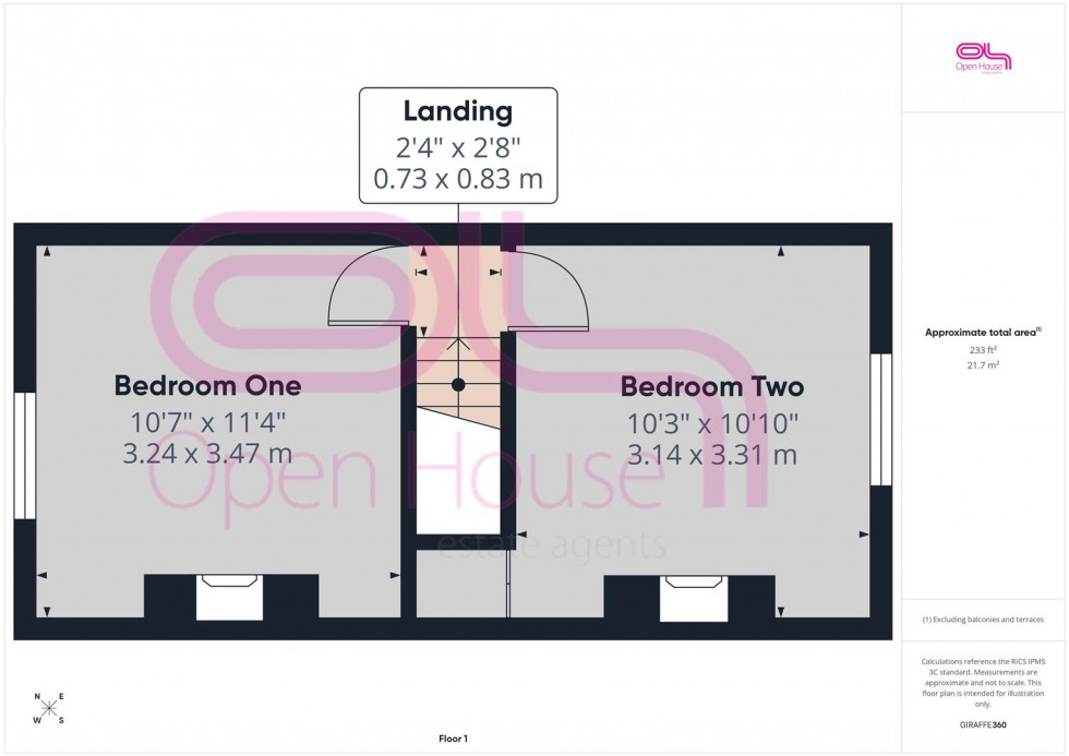 Floorplan for Lawes Avenue, Newhaven