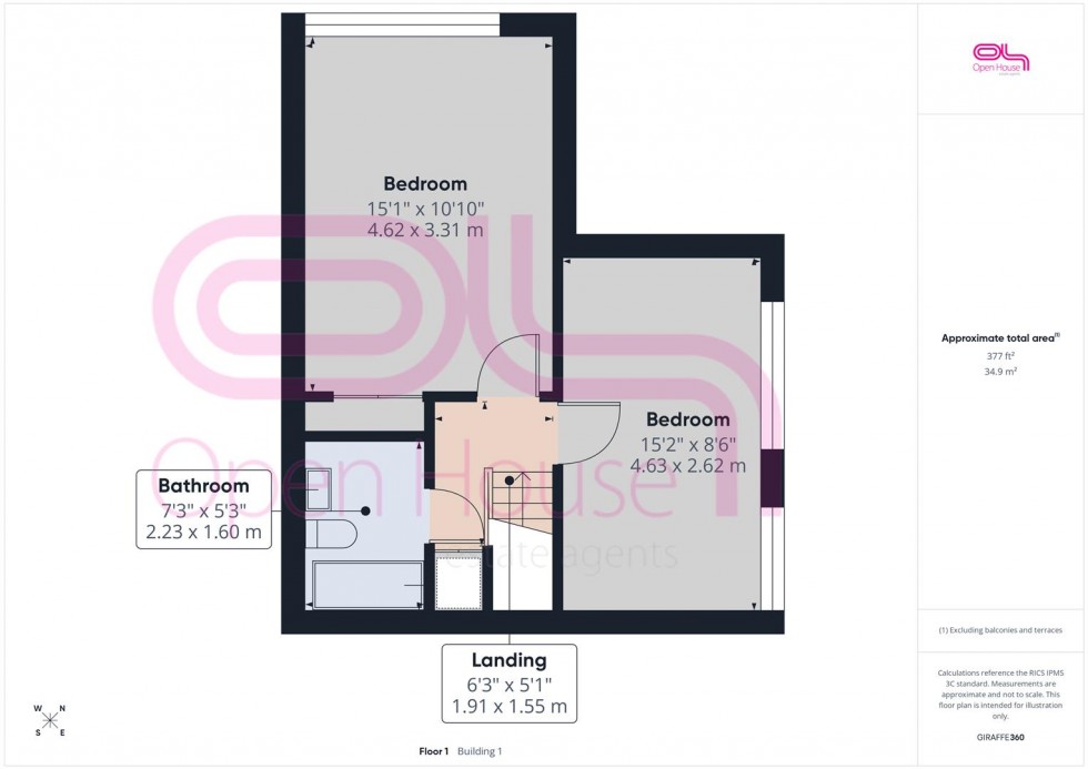 Floorplan for South Coast Road, Telscombe Cliffs, Peacehaven