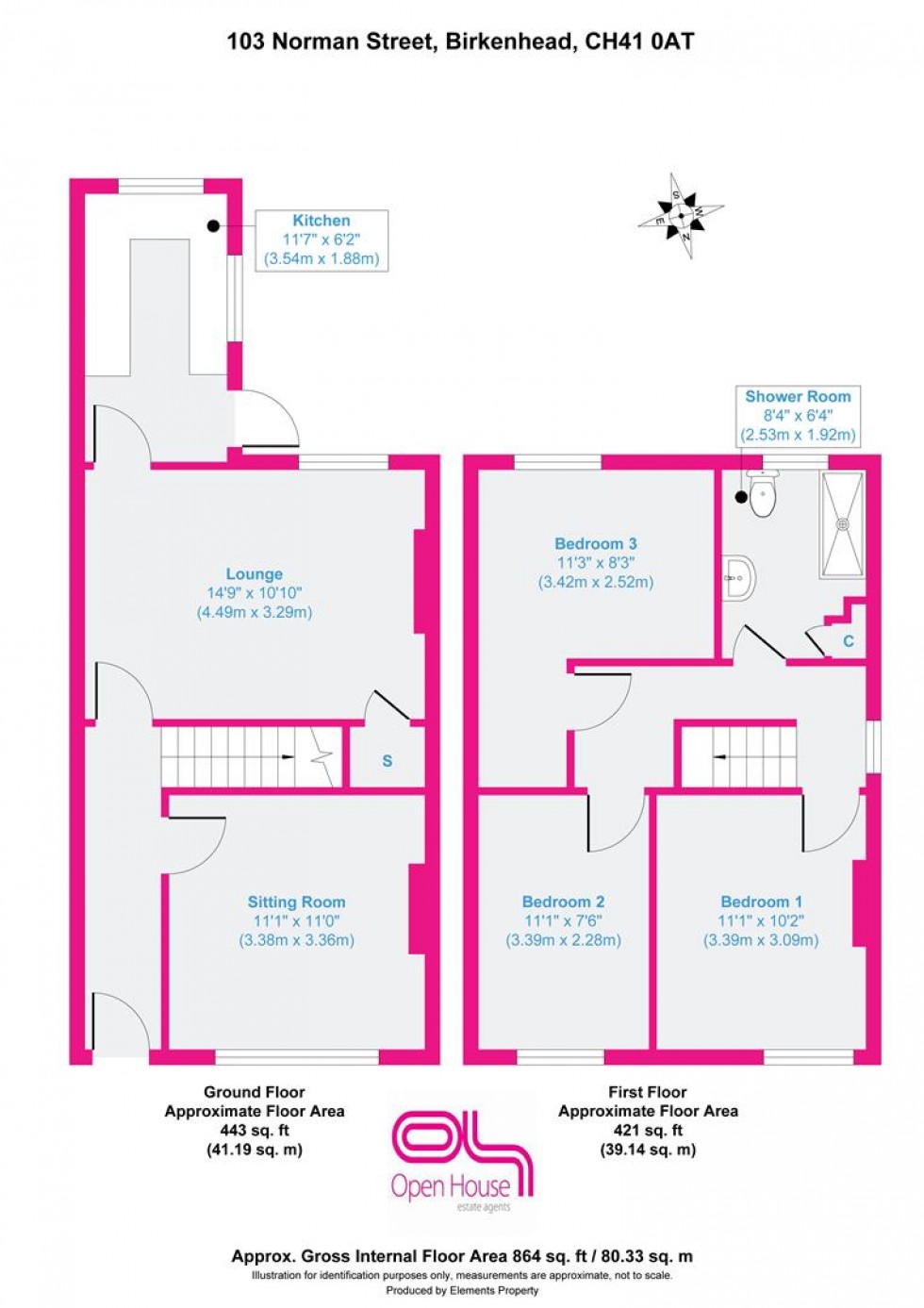 Floorplan for Norman Street, Birkenhead