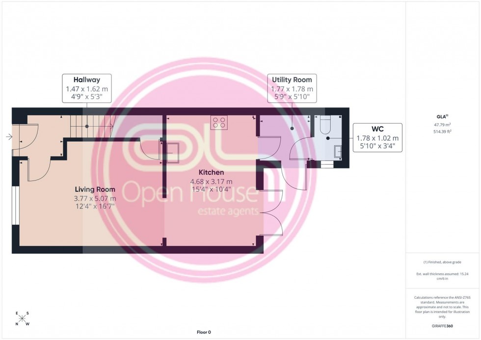 Floorplan for Rowan Drive, Branston, Burton-On-Trent