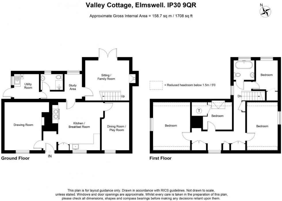Floorplan for Kiln Lane, Elmswell, Bury St Edmunds, IP30