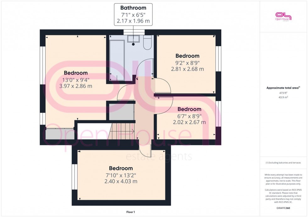 Floorplan for Chatsworth Avenue, Telscombe Cliffs, Peacehaven