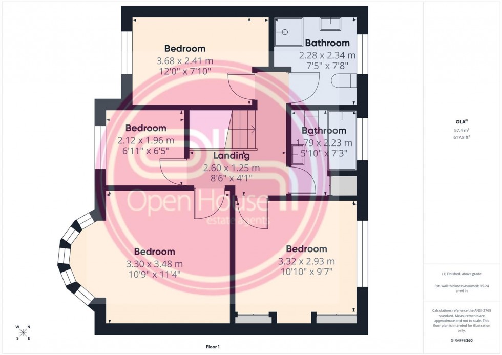 Floorplan for Burton Road, Midway, Swadlincote