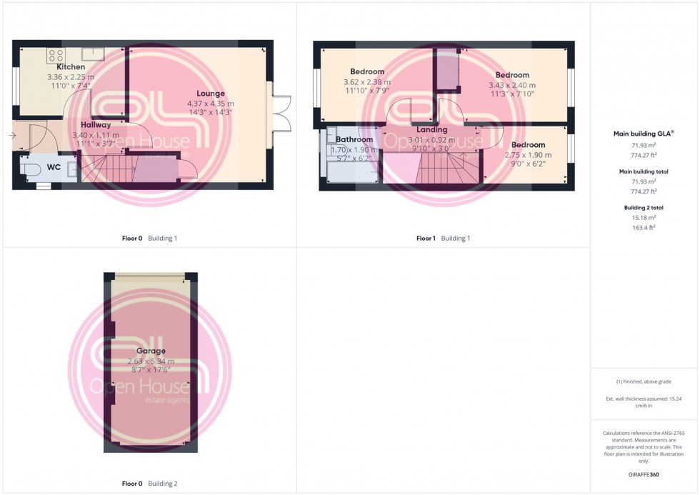 Floorplan for Butterfly Gardens, Woodville, Swadlincote