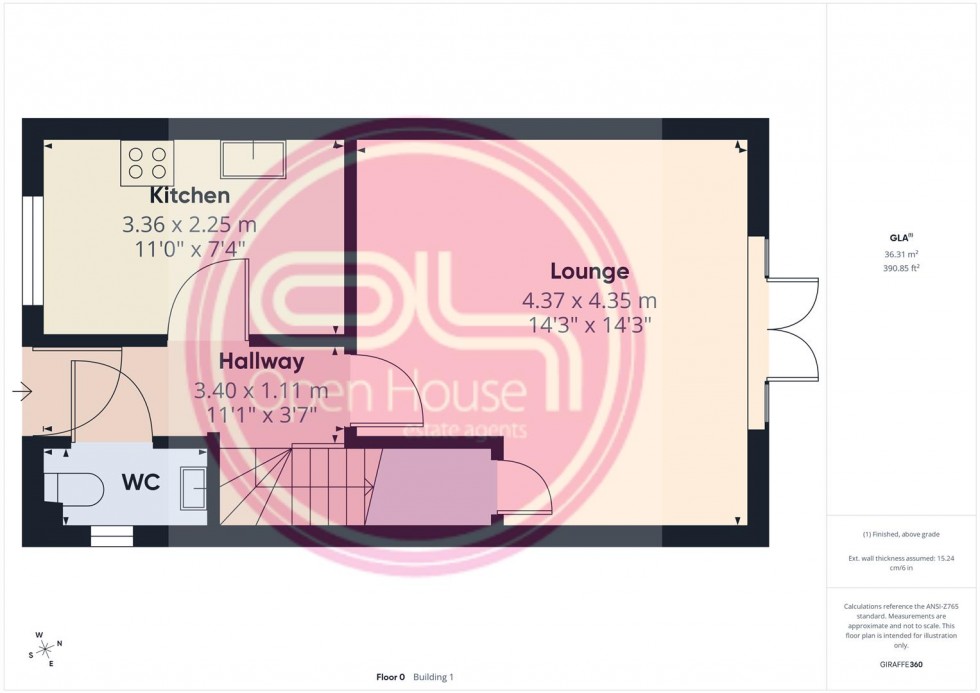 Floorplan for Butterfly Gardens, Woodville, Swadlincote