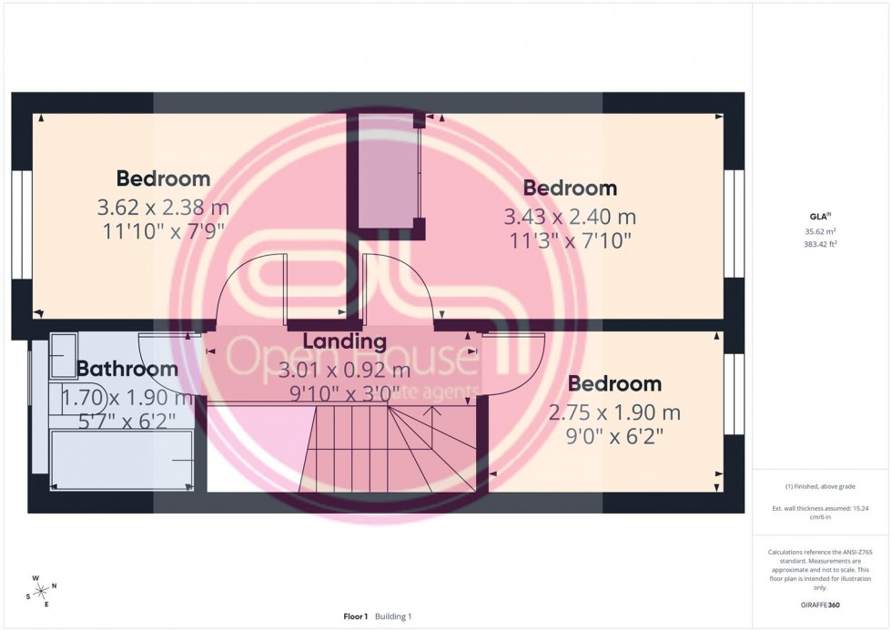 Floorplan for Butterfly Gardens, Woodville, Swadlincote