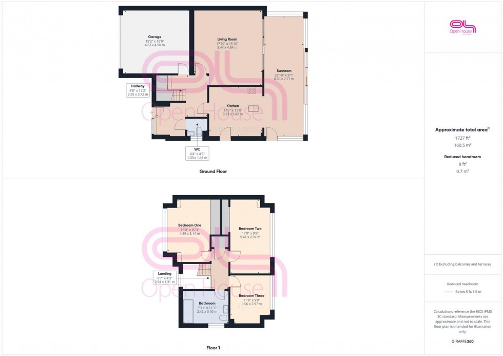 Floorplan for Lexden Drive, Seaford