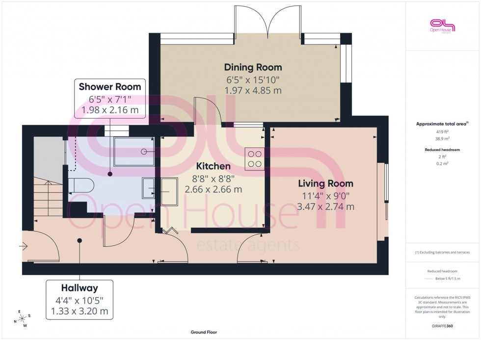 Floorplan for Keymer Avenue, Peacehaven