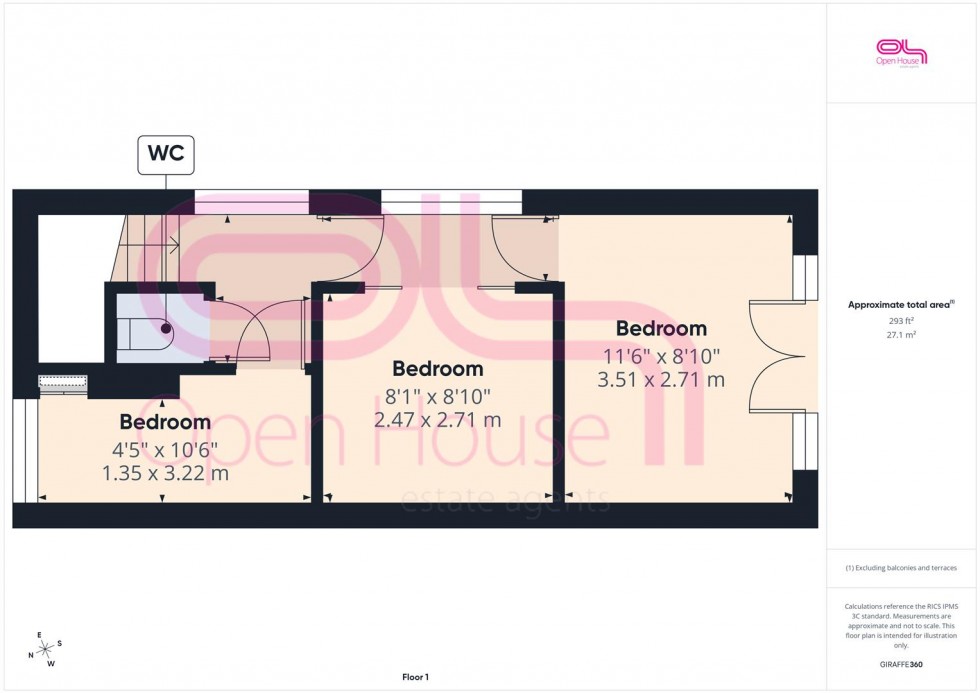 Floorplan for Keymer Avenue, Peacehaven