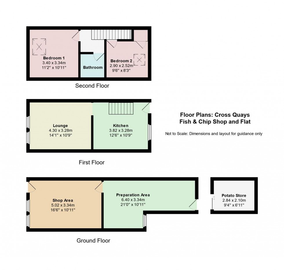 Floorplan for King Street, Maryport