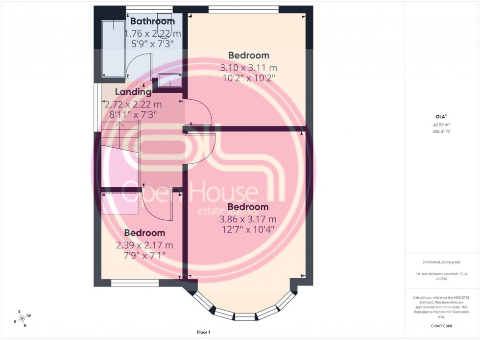 Floorplan for Faversham Road, Burton-On-Trent